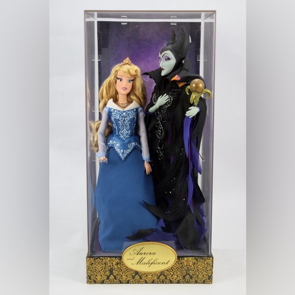 disney fairytale designer collection dolls- aurora & maleficent 💗 - Picture 1 of 4